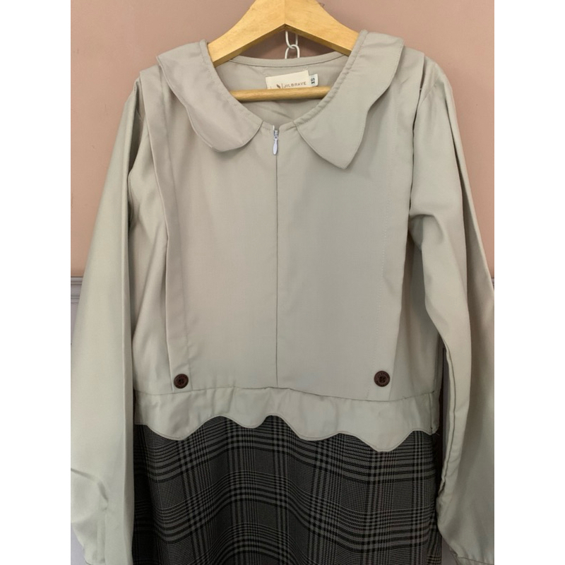 Preloved Arin Dress Jilbrave Size XS Light Grey (baca desc)