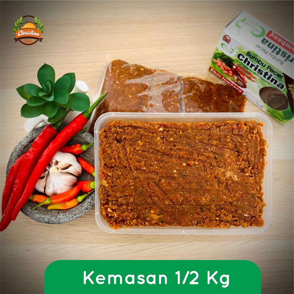 

Bumbu Pecel Christina 1/2 Kg , Sambel Pecel, Bumbu Kacang, Sambel Pecel Khas, Bumbu Masak Insatan