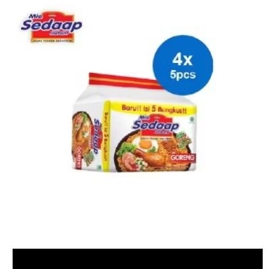 

mie sedaap goreng isi 5 ( 4 bungkus)