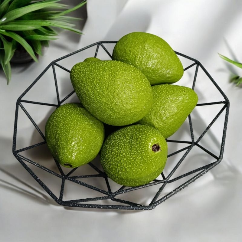 Replika Buah Alpukat Palsu Pajangan Dekorasi Rumah Dapur Properti Foto Dummy Buah Imitasi Artificial