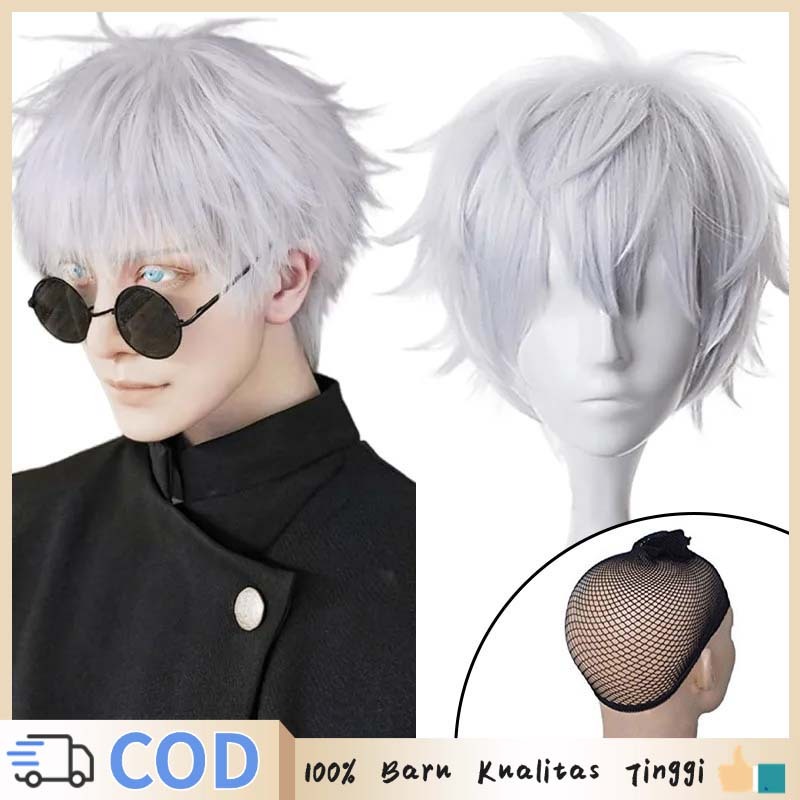 Gojo Satoru Wig Wig Rambut Gojo Rambut Gojo Satoru Wig Anime Cosplay