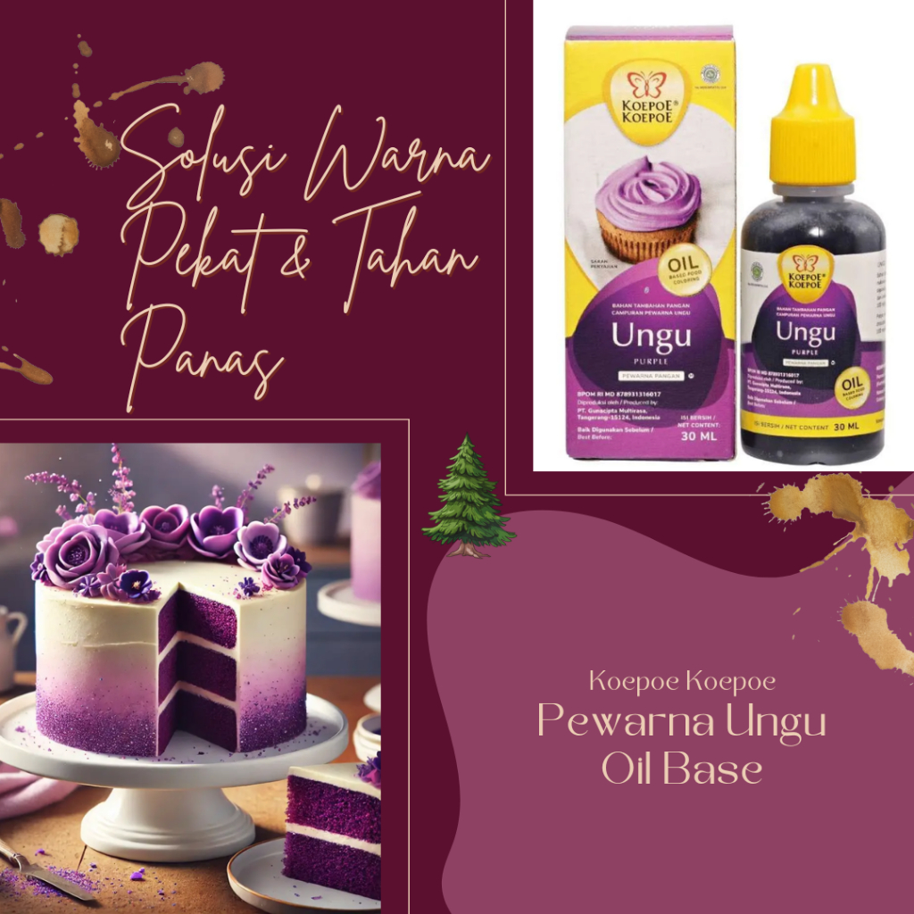 

Pewarna Makanan Koepoe Koepoe Food Coloring Pangan Ungu Purple Oil Base Minyak