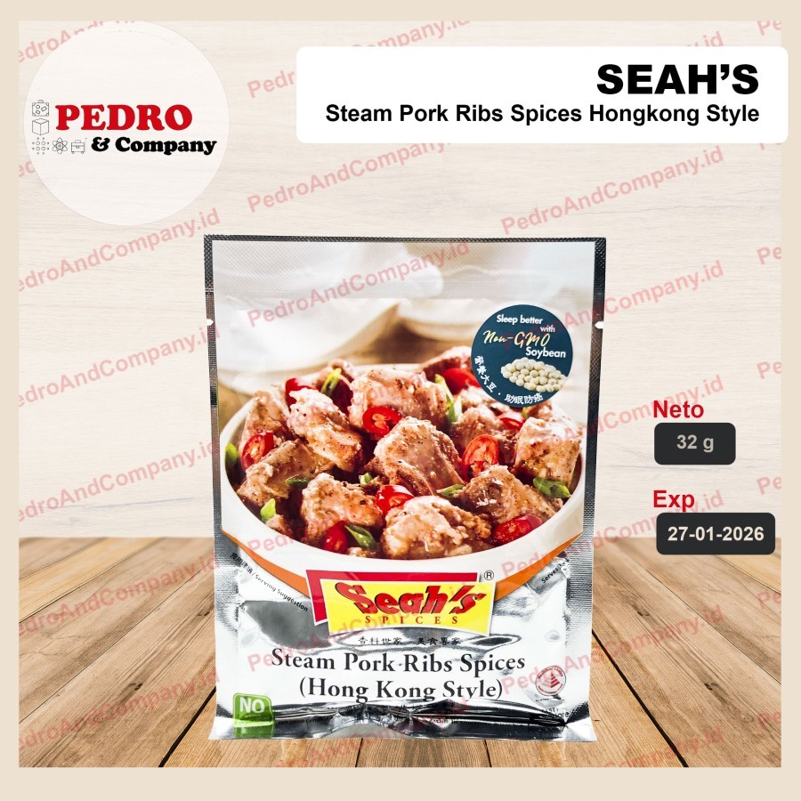 

Seah's steam pork ribs spices (hong kong style) 32 gram - singapore