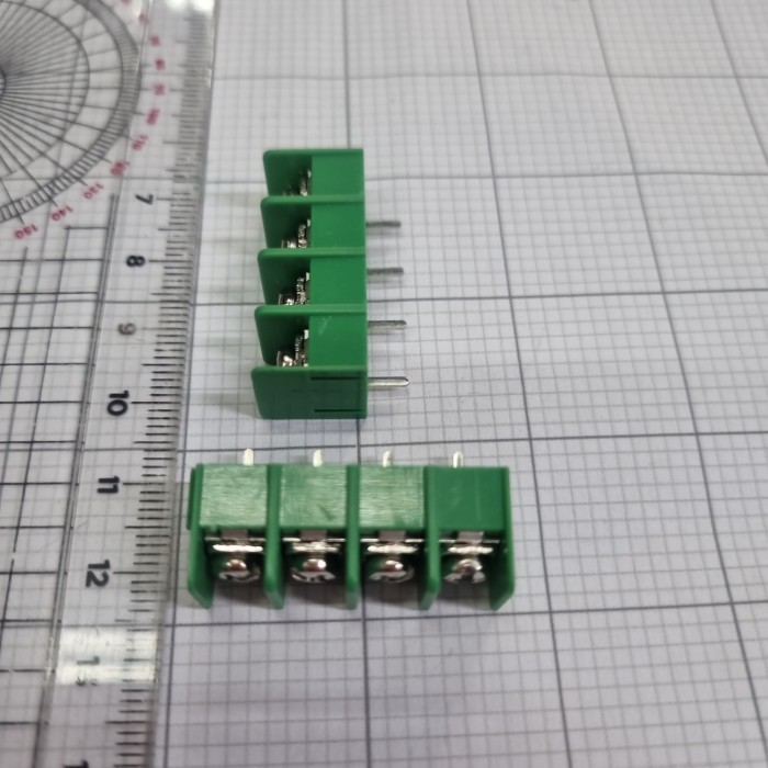 Terminal Blok 4pin Hijau / pcb terminal block 4pin polo block pitch 8.5mm kf8500 connector konektor 