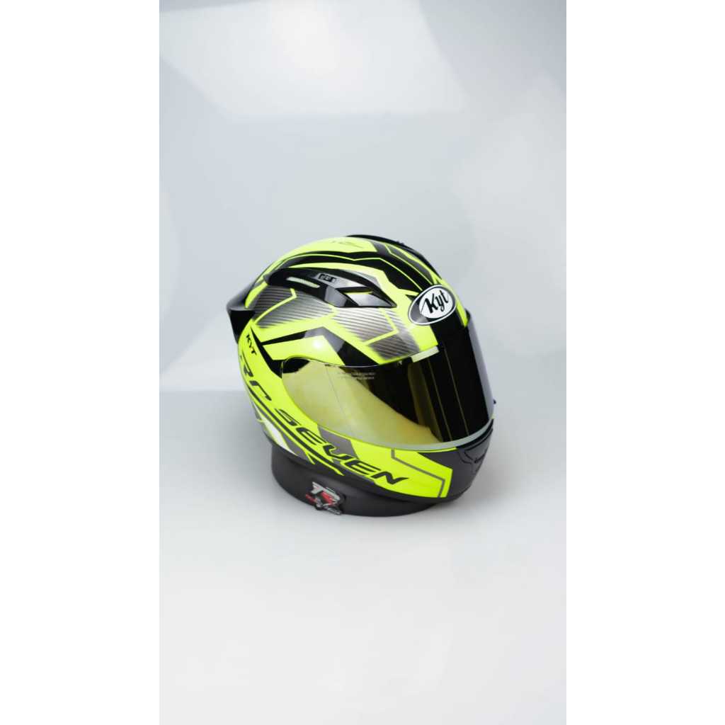 KACA HELM /VISOR IRIDIUM KYT K2R / R10 / RC7 - BLUE