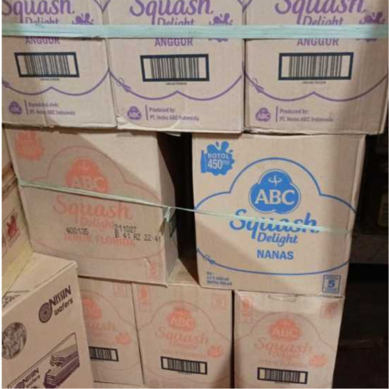 

ABC SQUASH SIRUP DELIGHT ALL RASA/anggur/jeruk/nanas/leci 450ml