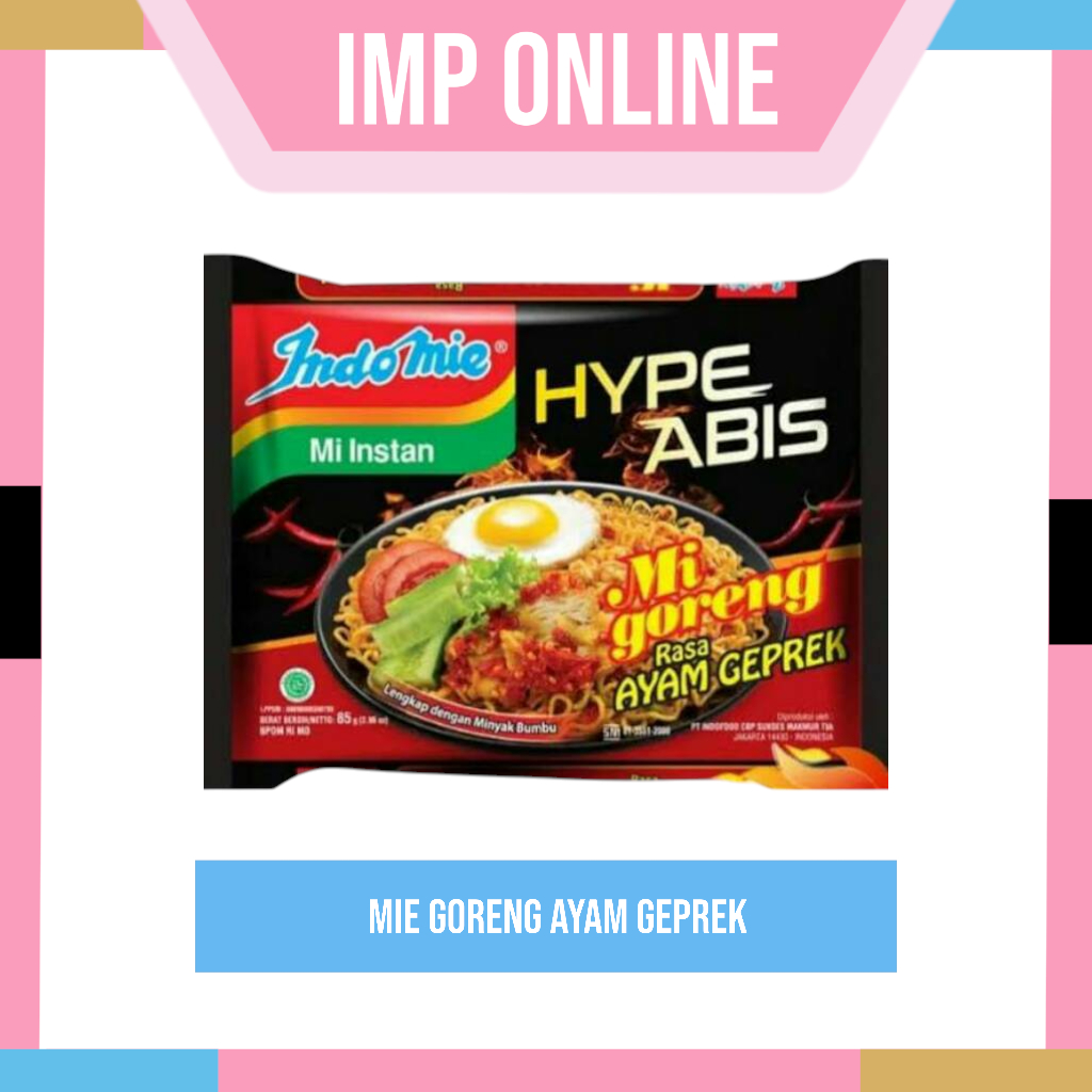 

IMP- Indomie Hype Abis Ayam Geprek 85gr