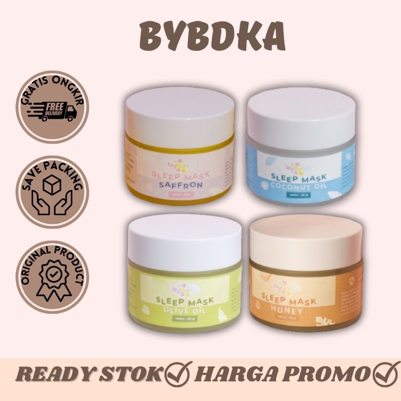 READY STOK‼️SLEEPING MASK BYBDKA ID | SLEEPMASK BYBDKA | MASKER JERAWAT | MASKER BRUNTUSAN