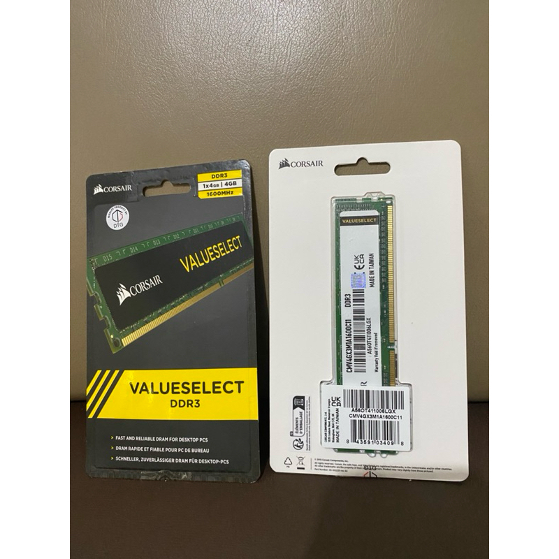 Ram Corsair ValueSelect DDR3 4GB 1600MHz