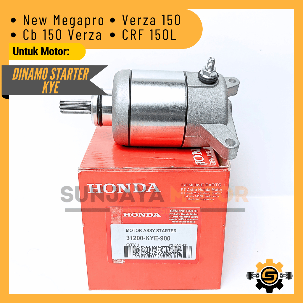 Motor Stater Kualitas Original Honda KYE Dinamo Starter New Megapro CB Verza 150 CRF 150L Dynamo Asl