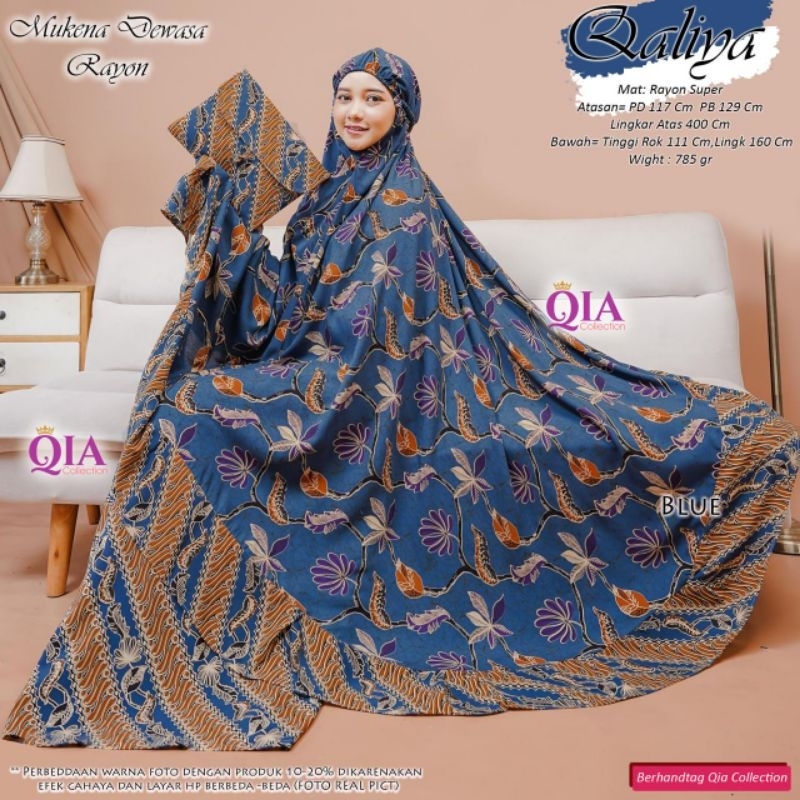 ~ New Arrivals ~ Pakaian Perlengkapan Sholat Telekung Mukena Dewasa Motif Cantik Mewah Batik Garis G