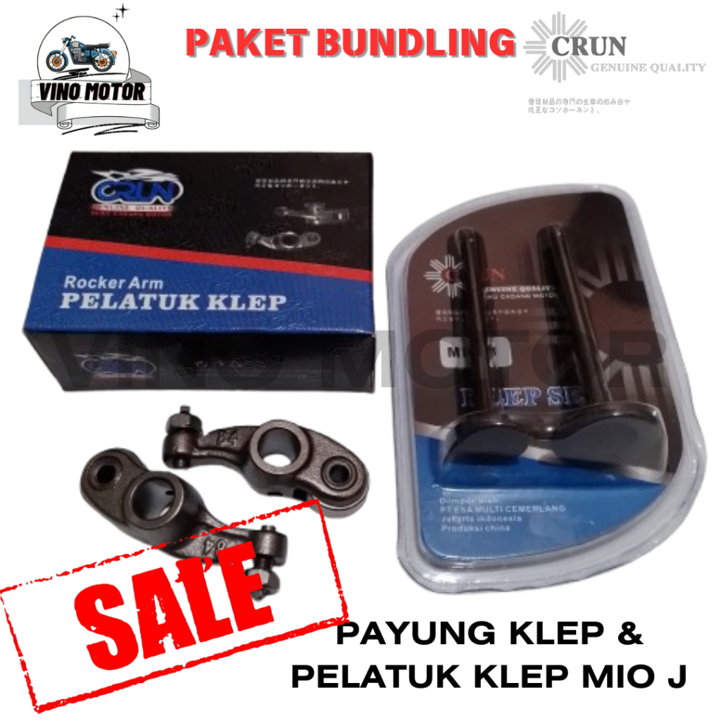 [PAKET BUNDLING] Paket Hemat Set Payung Klep Pelatuk Klep Yamaha Mio J Mio M3 original crun