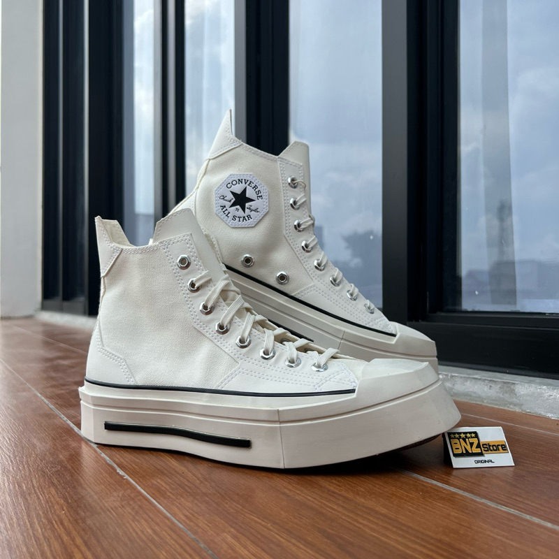 Converse Chuck 70 Hi De Luxe Squared Unisex Sneakers-White/Black/Egret