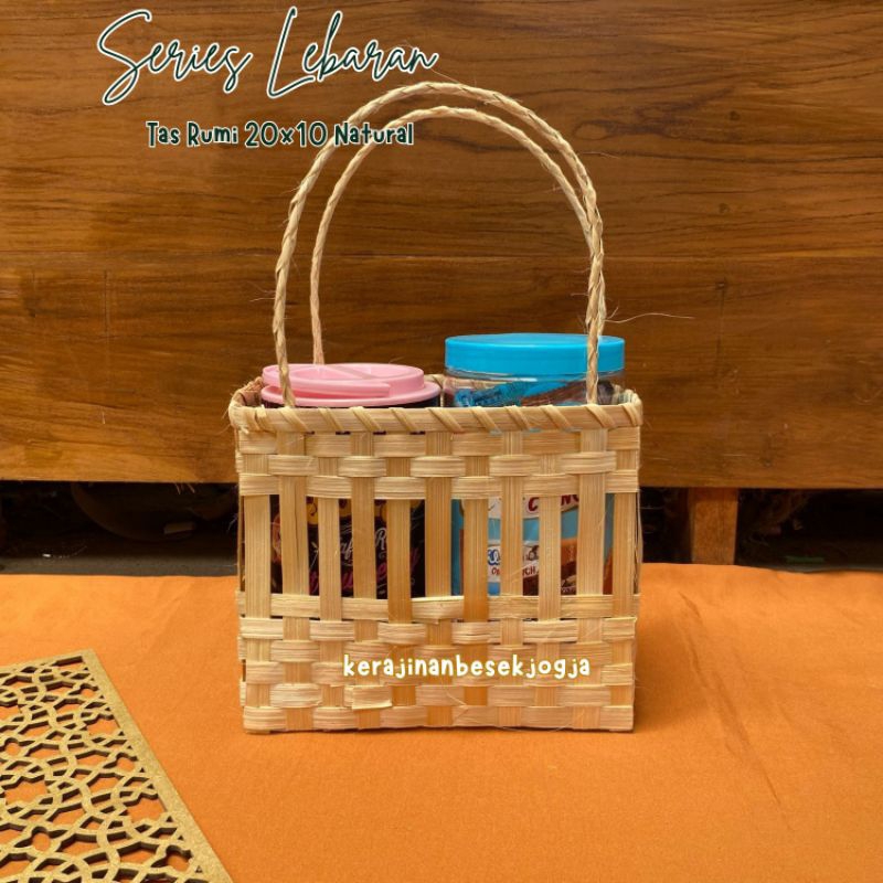 TAS ANYAM RUMI BLICING | tas anyam bambu tas anyam jogja bingkisan hampers kado tas hampers
