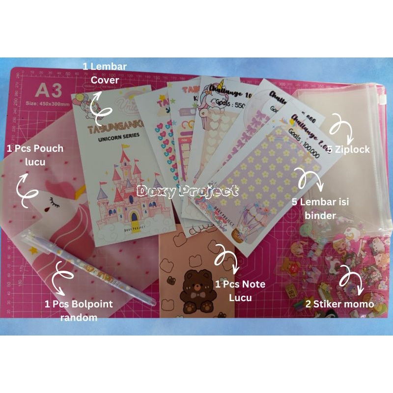 

Doxy Project | Paket menabung pouch lucu Unicron series