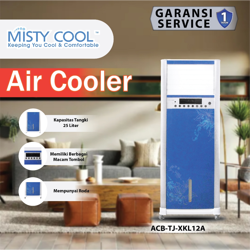 Misty Cool Air Cooler Blower XKL12A Penyejuk Ruangan Rumah Sejuk