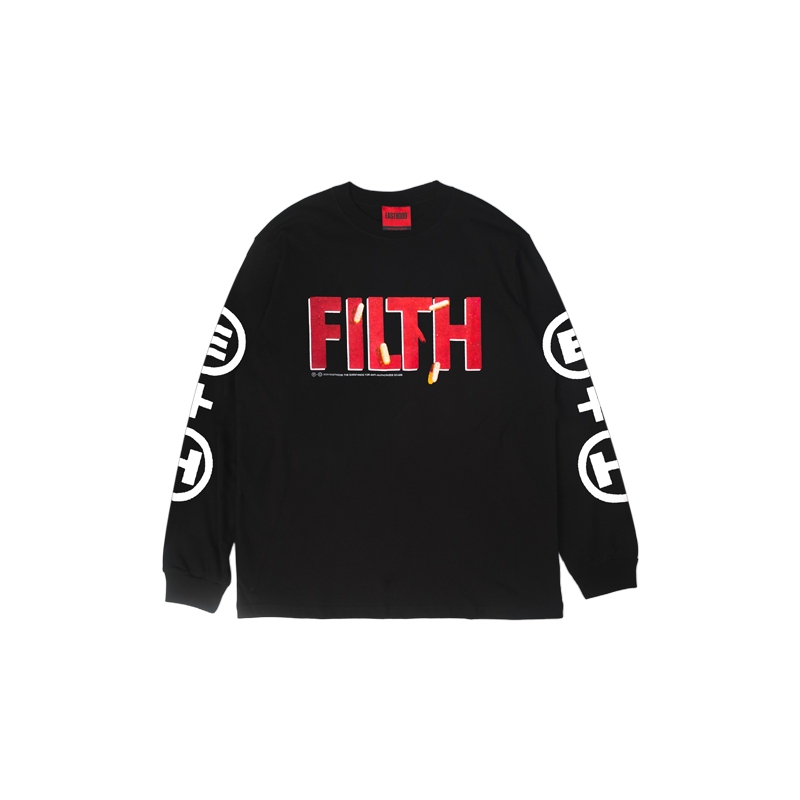 Easthood Pills Kaos Lengan Panjang Hitam