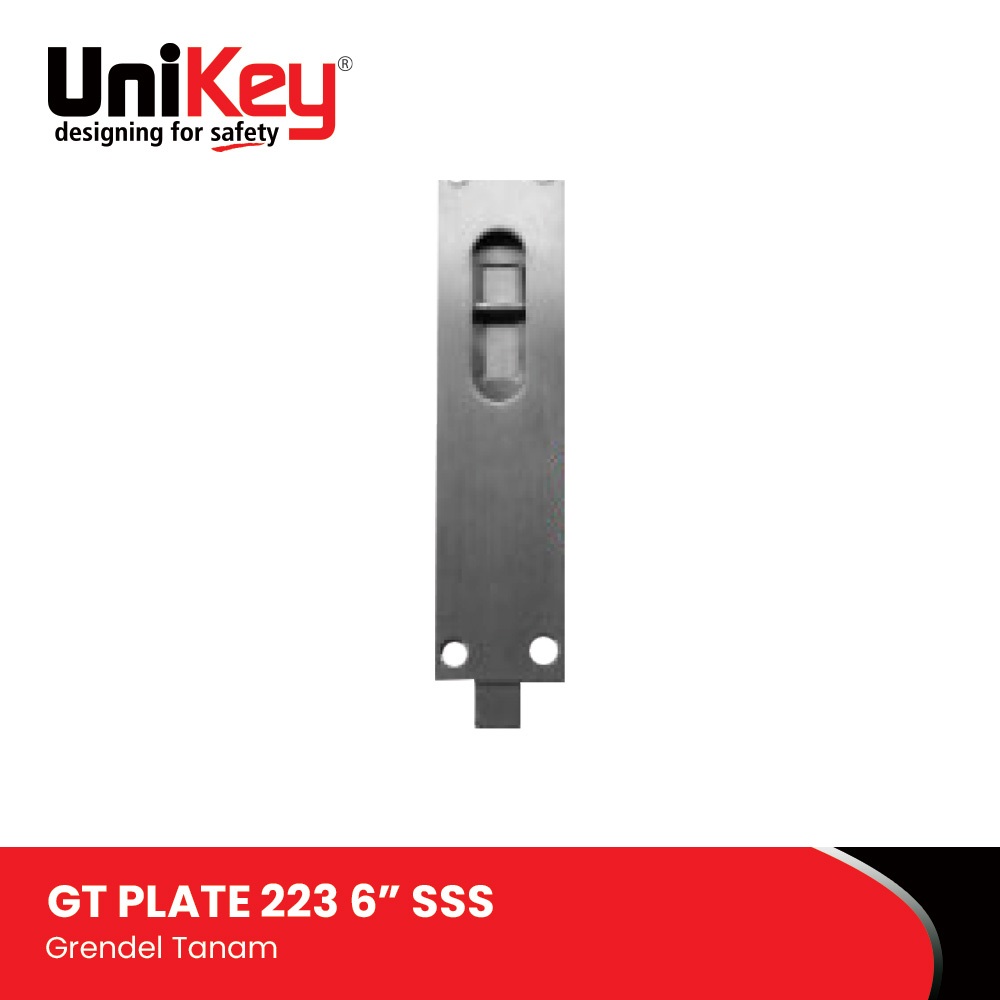 UniKey Grendel Tanam Stainless GT Plate 223 6" SSS