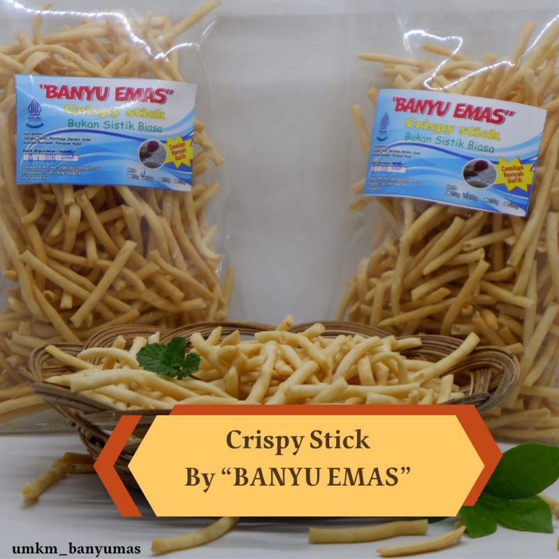 

Banyu Emas Crispy Stick | Cemilan Renyah Gurih 250g