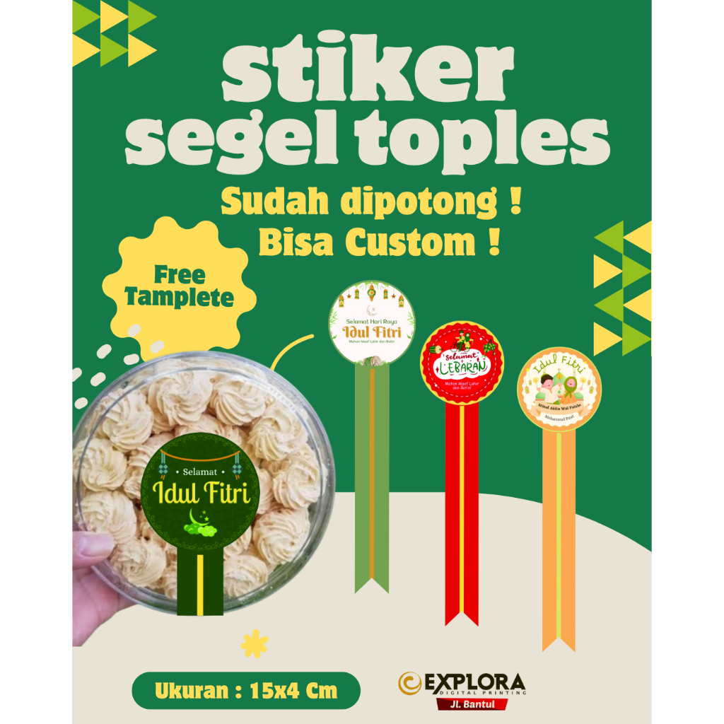 

CETAK STIKER LABEL EDISI IDUL FITRI TERMURAH/BISA CUSTOM
