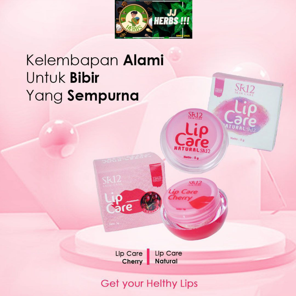 Lip Care SR12 | Lip Balm Care | Pelembab Bibir Original SR12
