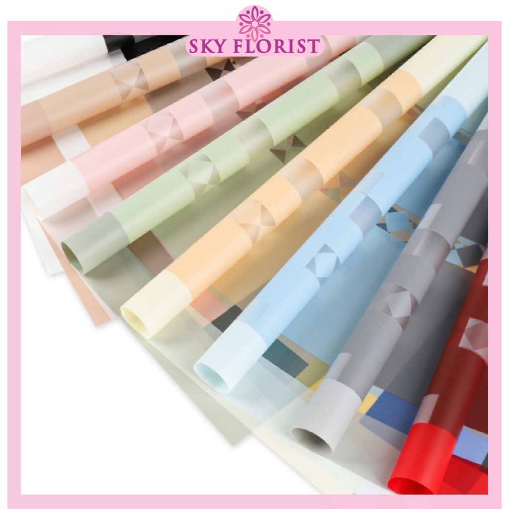 

Kertas Buket Bunga Dua Warna Bi Collor Flower Wrapping Cellophane Ecer Perlembar KB72