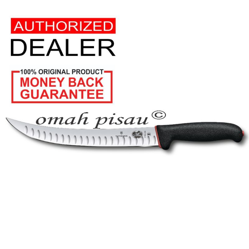 Butcher knife victorinox 20 cm 5.7223.20D fluted pisau sembelih cimeter original Swiss