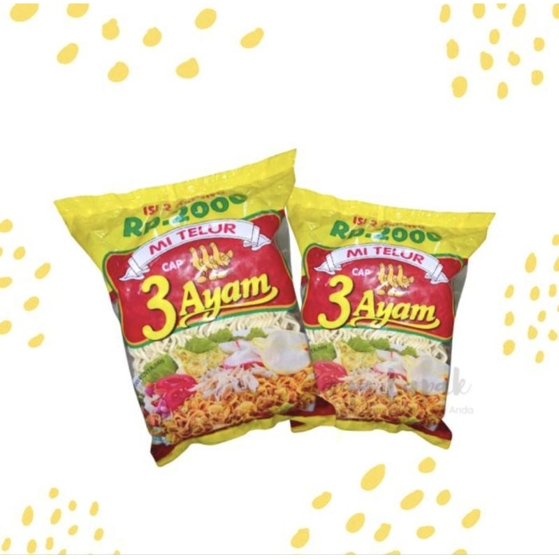 

Mie Telur 3 Ayam uk 120 gr