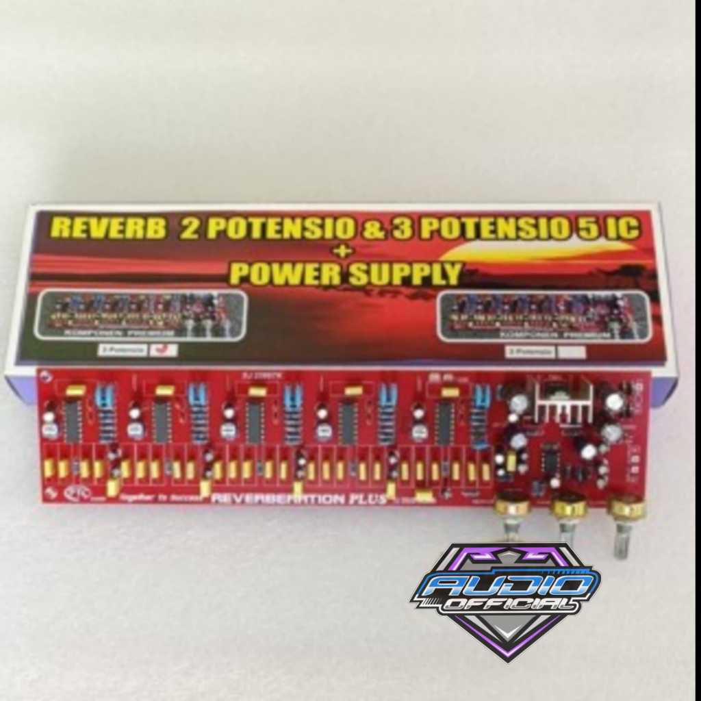 Kit ECHO Reverb 5 IC PT2399 Reverberatinon Suara Nyes