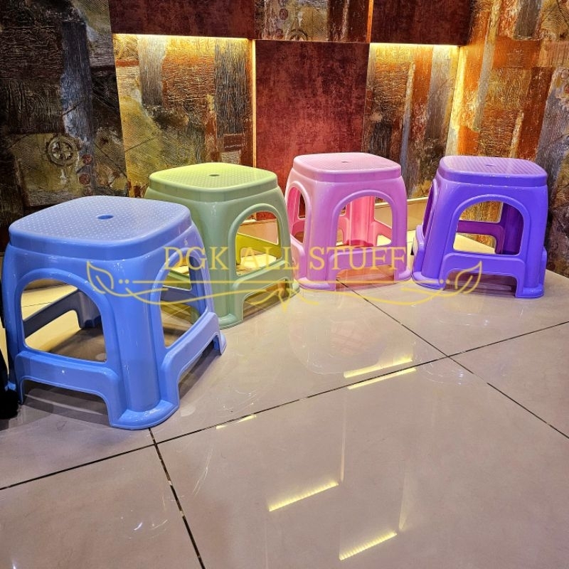 Bangku Kursi Pendek Tanggung Sedang Mini Kecil Jongkok Jengkok Dingklik Dengklek Injak Pijak Cuci Ny