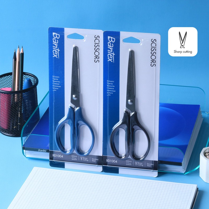 

[ONE's Stationery] Bantex Gunting Kertas / Office Scissor Pegangan Simetris Pisau Tajam Anti Karat Ukuran 210 mm