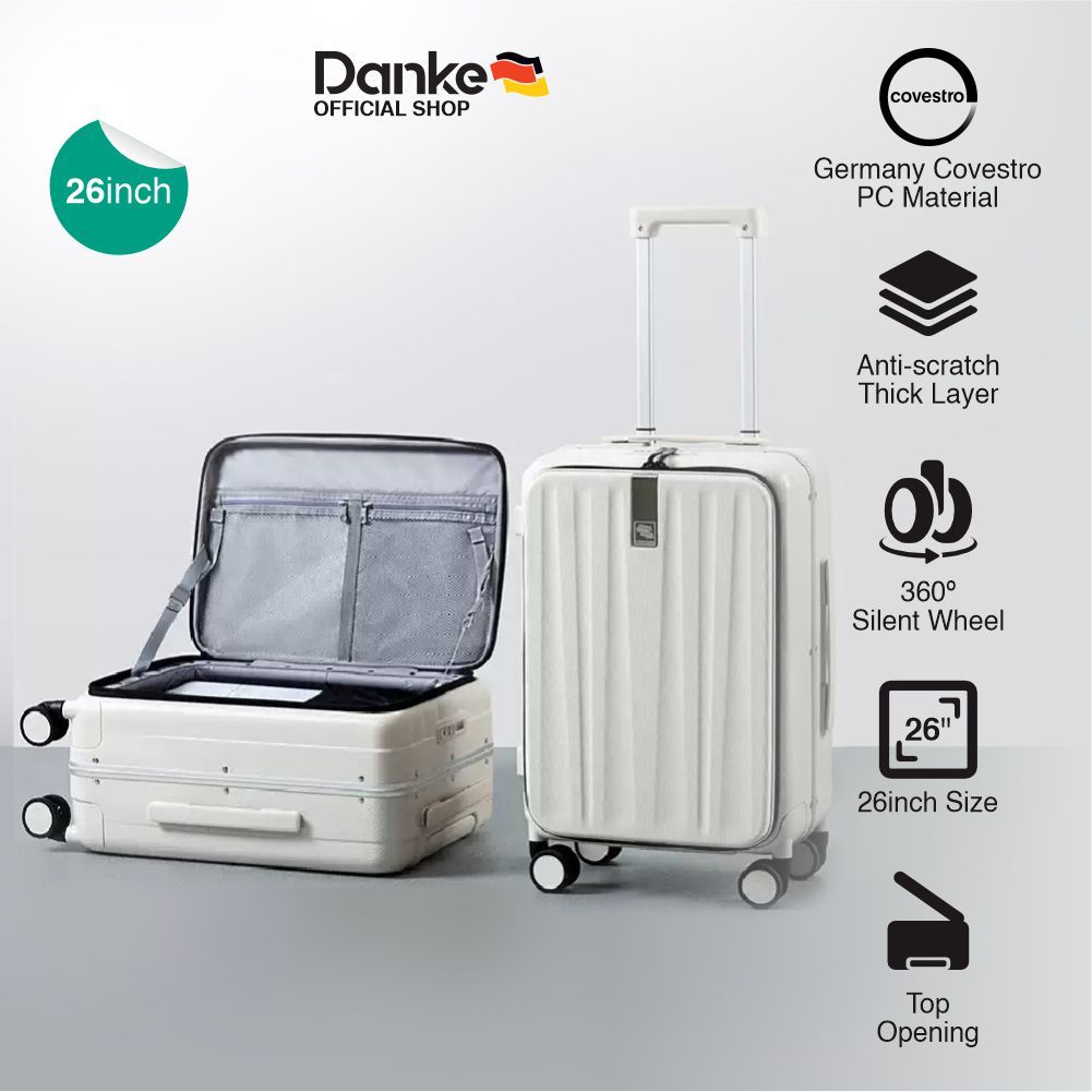 Danke Top Load Signature 26inch H9860-26 - Koper 26in Buka Atas TSA Lock Anti Maling Anti Gores Bare