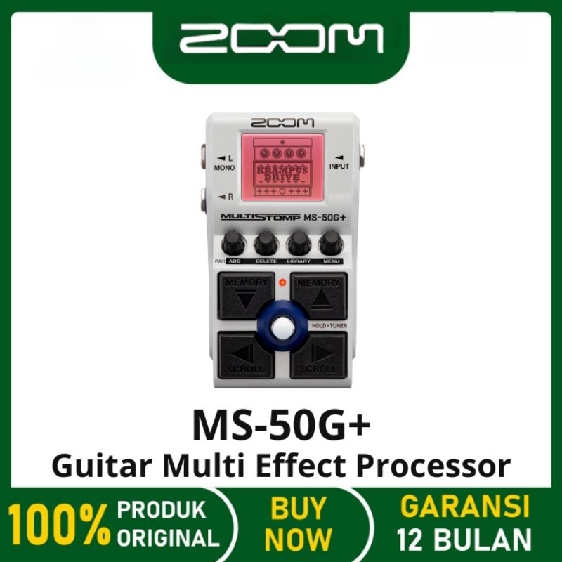 ZOOM MS-50G+ MS-50G PLUS MS50G+ MS50G PLUS MultiStomp for Guitar Efek Gitar