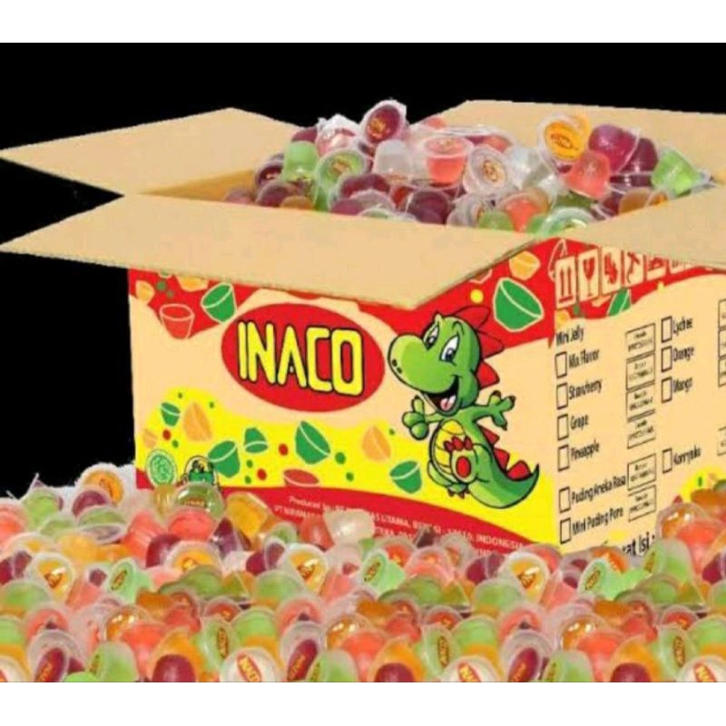 

inaco jelly repack 1kg isi sekitar 64pcs