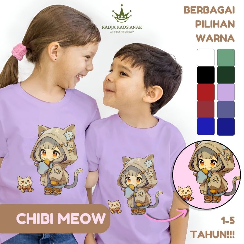 BAJU KAOS ANAK BALITA GAMBAR KARTUN LUCU PREMIUM| Kaos LUCU GAMBAR ANIME CHIBI anak kecil balita 1-5