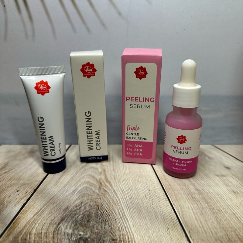 (Paket) viva whitening cream + viva serum