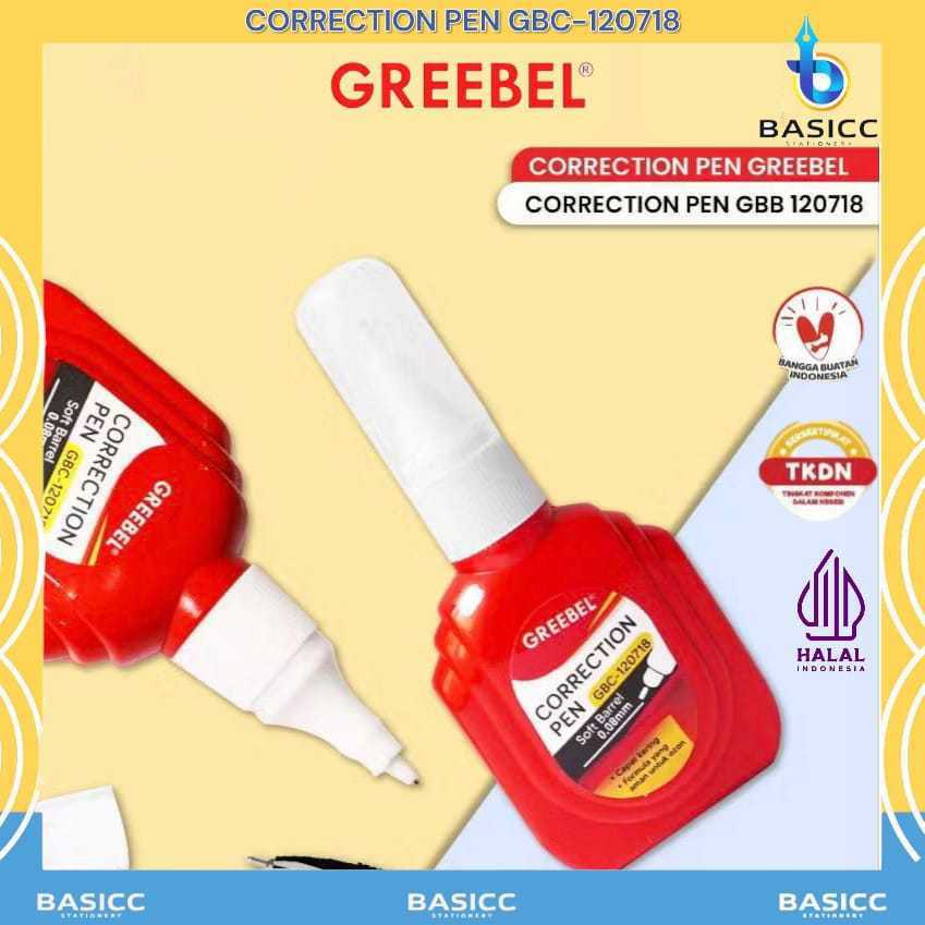 

Greebel Correction Pen Tip X Kecil / Cairan Koreksi GBC-120718 | @ 1Pcs