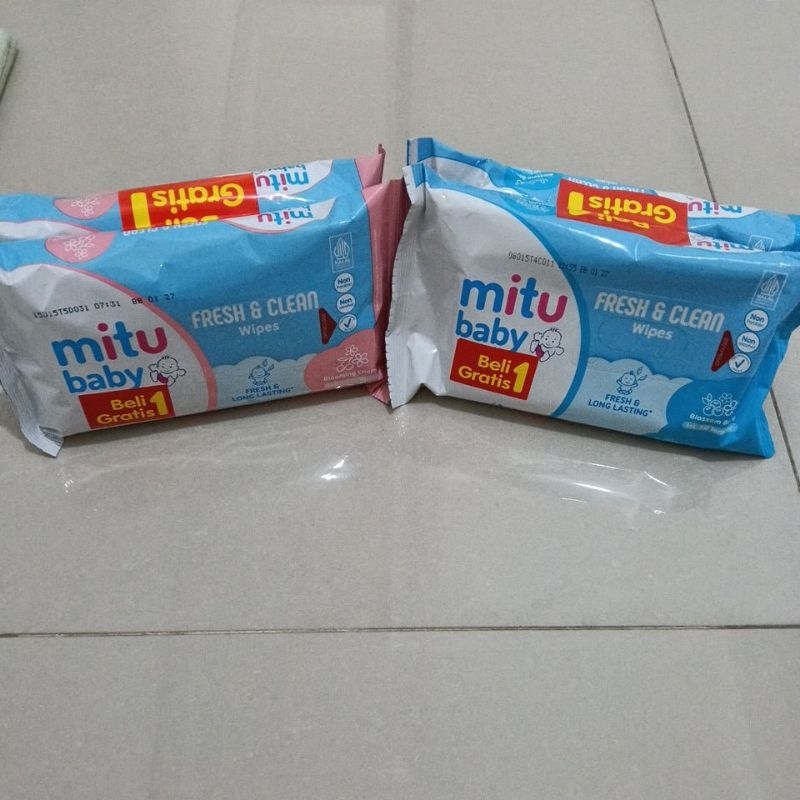 Mitu Baby Tisu Basah / Mitu Baby Tissue basah ( Buy 1 Get 1 )