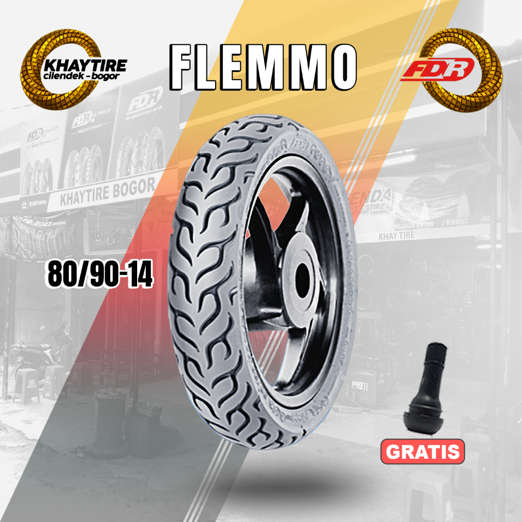 Sepasang/Satuan Ban Motor Matic FDR FLEMMO Ring 14 Tubeless