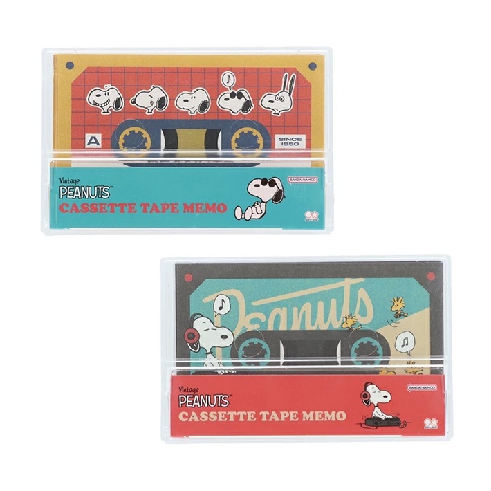 

Cassette Tape Memo Peanuts Snoopy Joe Cool Vintage Collection Note Kecil Limited Edition