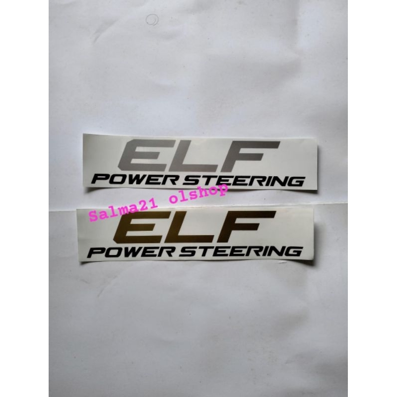 stiker mobil Isuzu Elf power steering