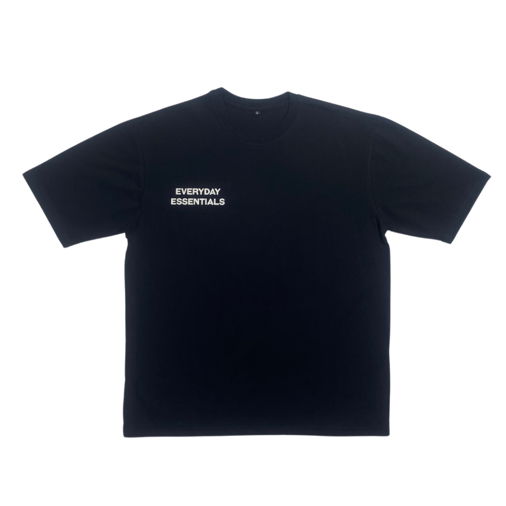 Everyday Essentials Black Oversize T-Shirt Breezeway Premium Kaos Pria Hitam