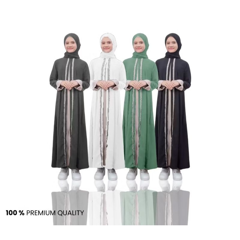 baju gamis model terbaru 2025 gamis lebaran abaya anak remaja terlaris