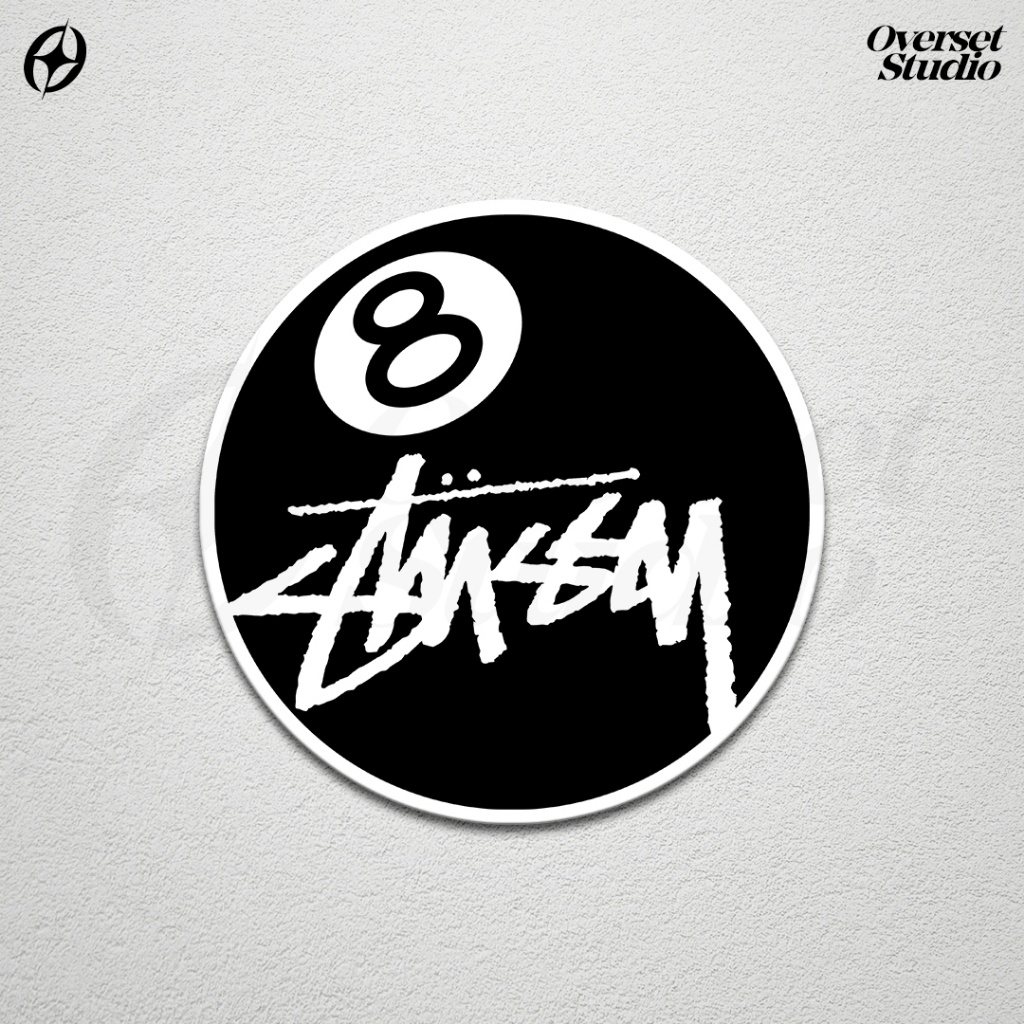 

(GRATIS ONGKIR & COD) Stiker Sticker Stussy 8 ball / Sticker Brand Logo Stussy 8 ball Hypebeast / Sticker Vinyl Glossy / Sticker Aesthetic / Sticker Band / Stiker Brand Lokal / Stiker Satuan / Sticker Custom / Sticker Helm / Stiker Tumbler