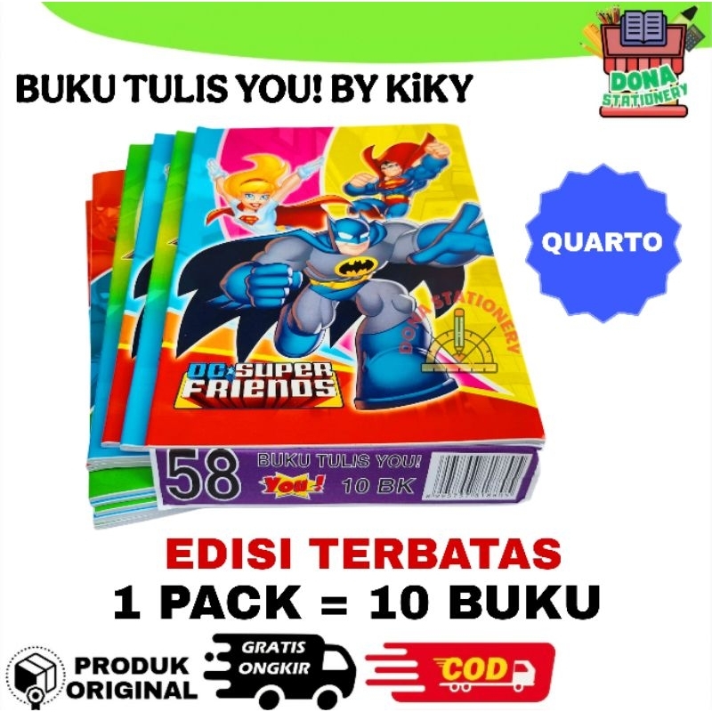 

BUKU TULIS YOU! 58 LEMBAR BY KiKY EDISI TERBATAS