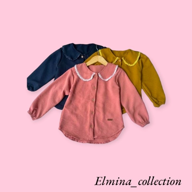 Atasan Blouse Anak Perempuan 1-7 Tahun / Kemeja Anak Perempuan Crinkle Halus Airflow