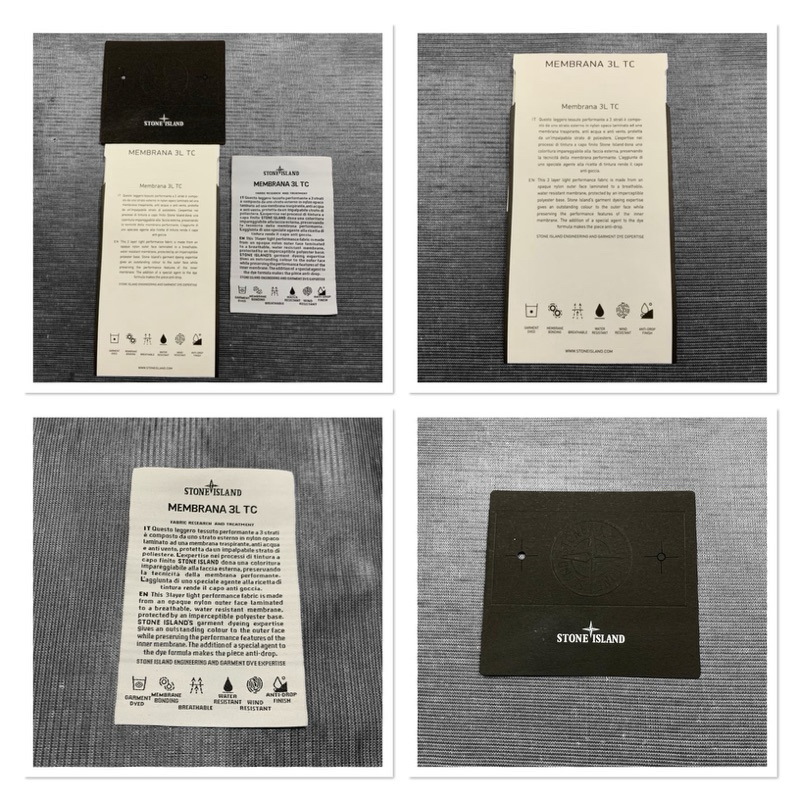 Tag Membrana 3L Stone Island Tc Paper & Woven