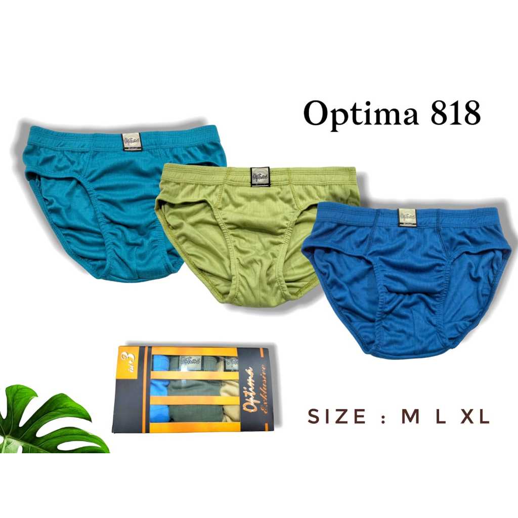 grosir lusinan celana dalam pria optima Best seller celana dalam optima kuning 12 pcs