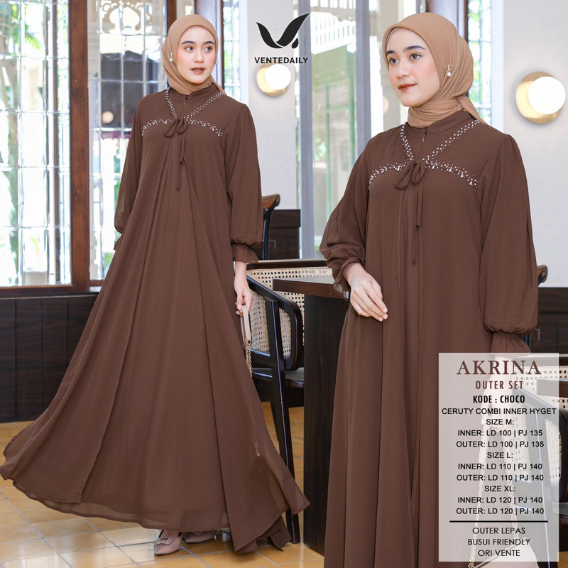 Outer One set wanita by Ventedaily Akrina Outer Set matt Ceruty