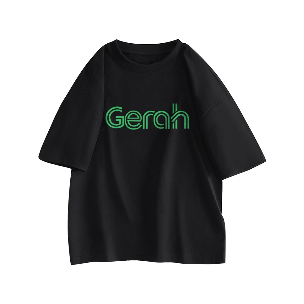 Chrismi Kaos Grab Gerah Katun Pria Wanita Cotton Combed 24s - T-shirt Unik Lucu Ojol Ojek Online Mem